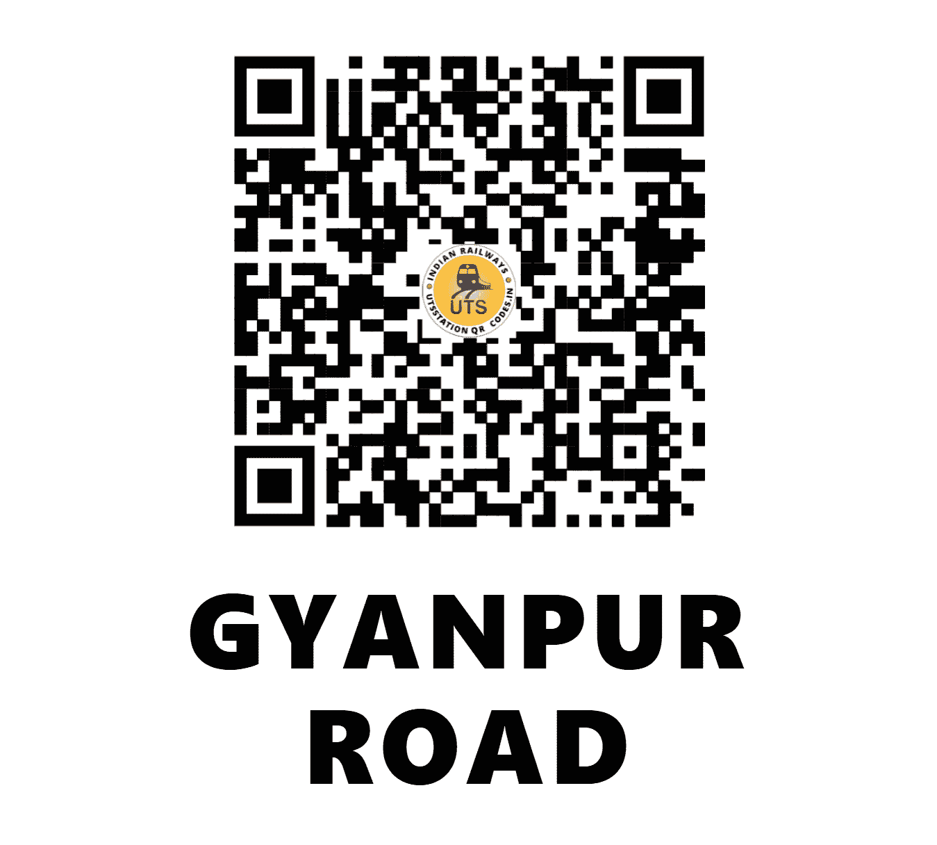 UTS QR Code for GYANPUR ROAD - GYN (NE - UTTAR PRADESH)